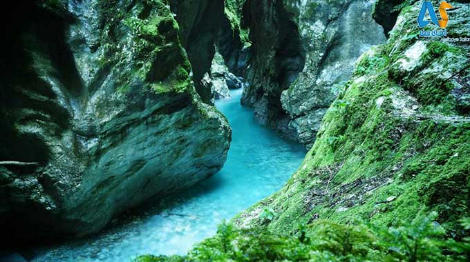 رودخانه زمردین سوچا در اسلوونی