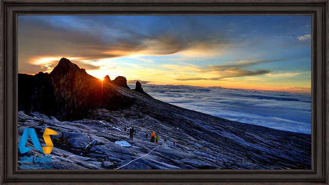 کوهنوردان در کوه کینابالو مای
