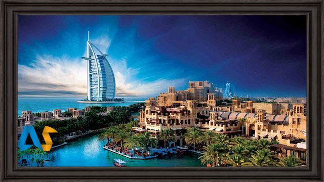 برج العرب و دبي قديم در يك تصوير