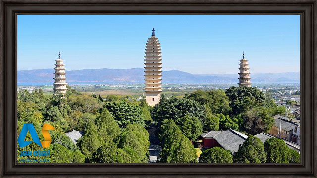 سه برج پاگودا در چين