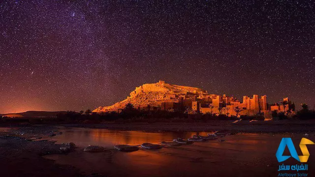 شهر آیت بنهادو مراکش در ستاره باران شب