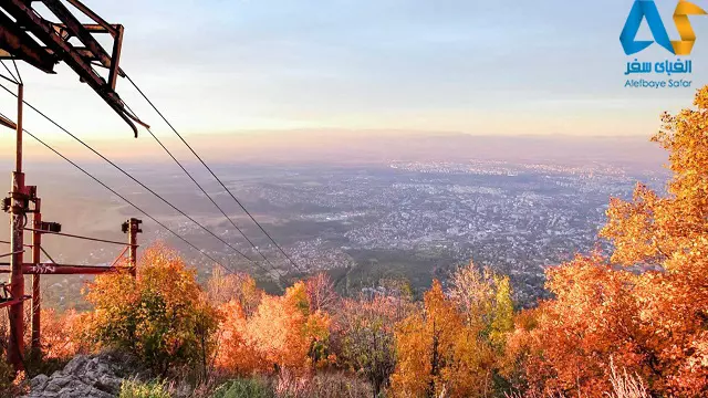 نمای شهر صوفیه از بالای کوه ویتوشا در بلغارستان