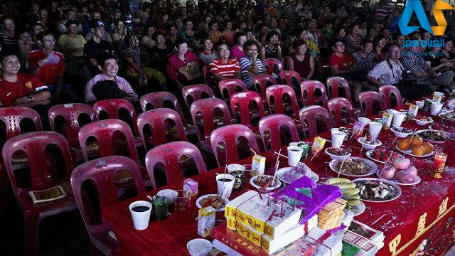 اجرای نمایش در جشنواره ارواح گرسنه در پنانگ و صندلی های رزرو شده برای ارواح