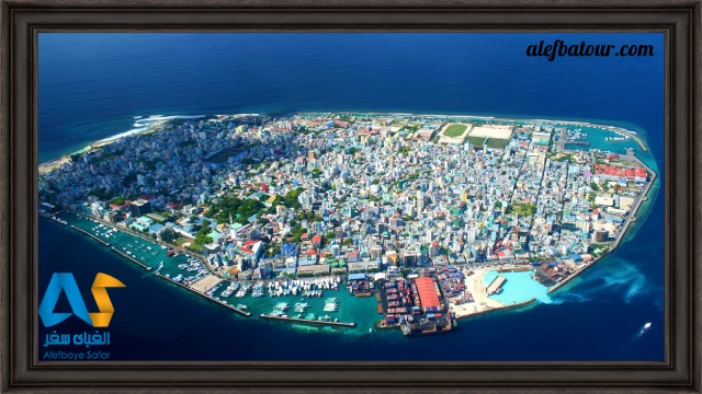 نمای از شهر ماله، پایتخت مالدیو