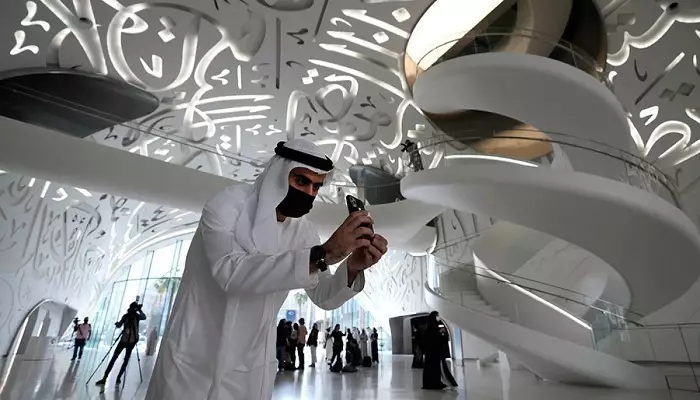 عکسی از داخل موزه آینده دبی