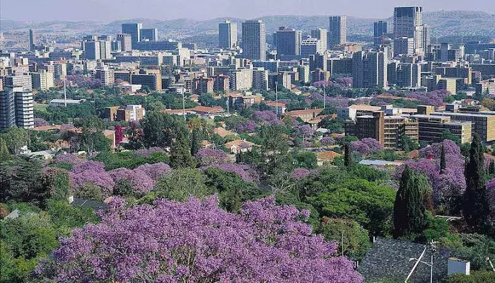 شهر پرتوریا از شهرهای معروف آفریقای جنوبی