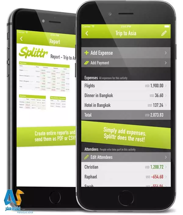 SPLITTR -آی او اس-الفبای سفر