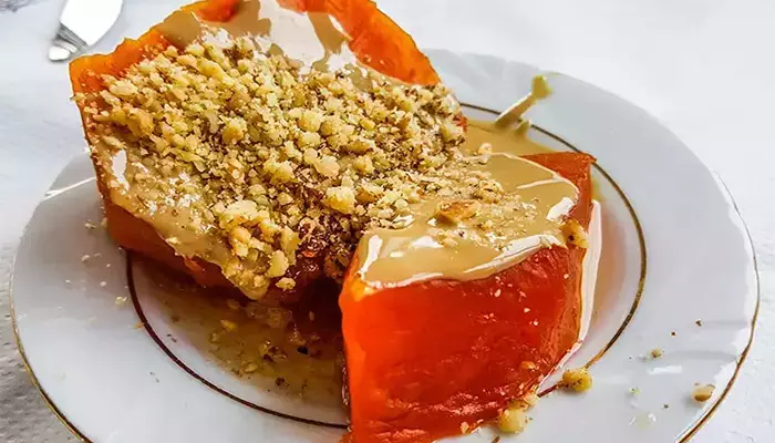 دسر کدو حلوایی ارده