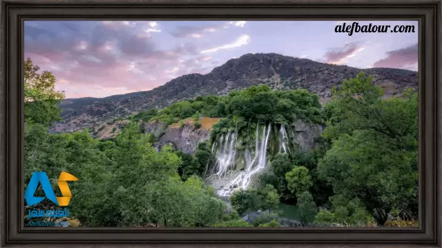 آبشار زیبای بیشه