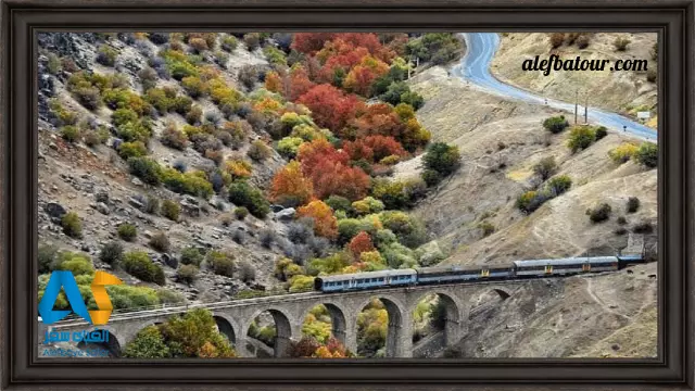 مسیرهای جادهای و ریلی آبشار بیشه لرستان