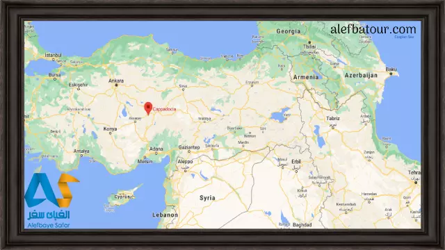 نقشه کاپادوکیا ترکیه