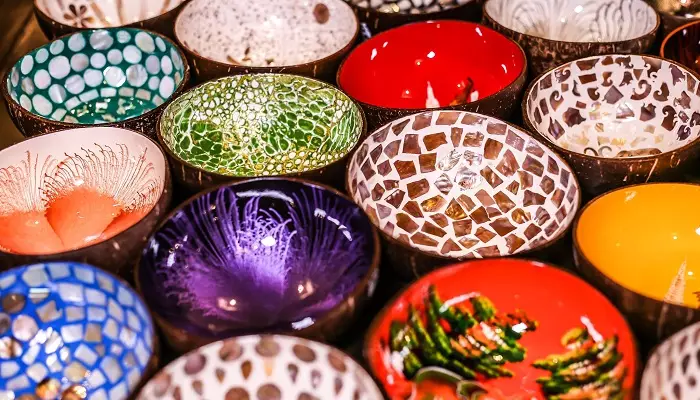 کاسه های پوست نارگیل سوغات نارگیل