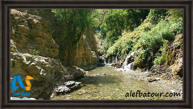 مسیر دسترسی به آبشار هفت چشمه
