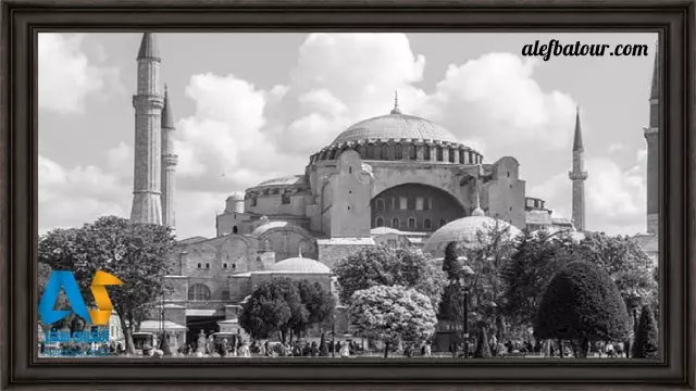مسجد ایاصوفیه استانبول در زمان قدیم