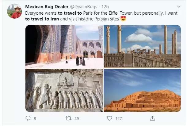 نظر گردشگران خارجی راجب ایران