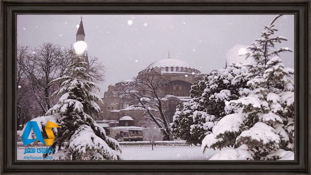 زیبایی در زمستان برفی استانبول