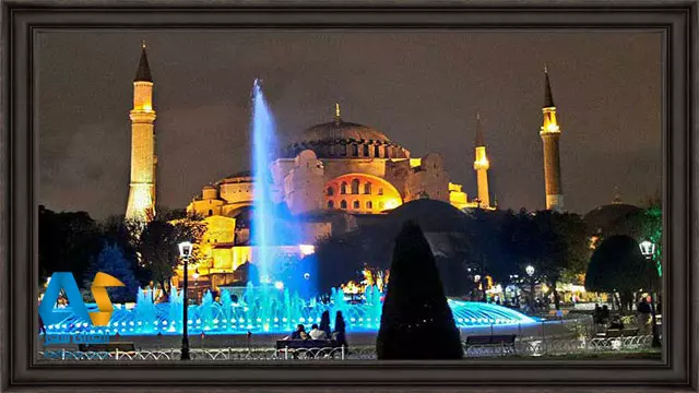 رقص نور در مسجد آبی