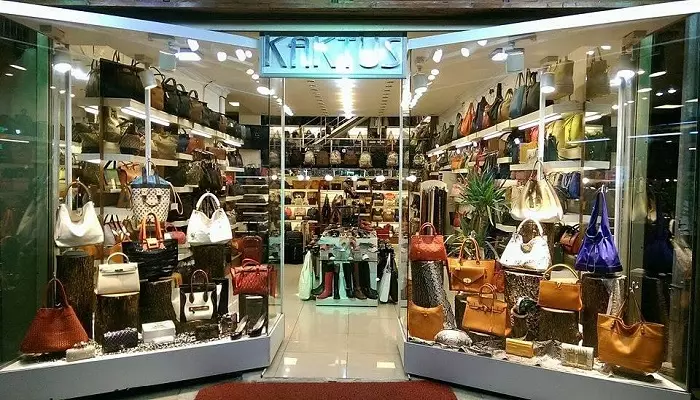 چرم فروشی کاکتوس از مراکز خرید کوش اداسی