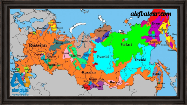 نقشه ی کشور روسیه
