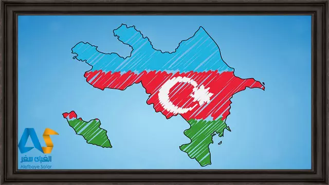 نقشه جمهوری آذربایجان