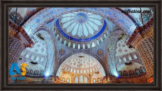 معماری داخلی مسجد آبی استانبول