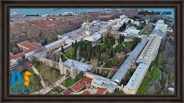 کاخ توپقاپی از نمای بالا