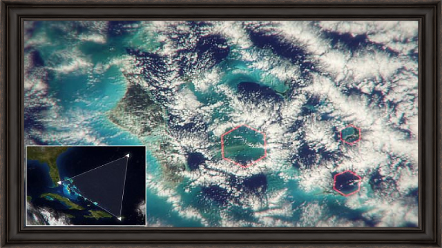 تصاویر ثبت شده مثلث برمودا از ناسا